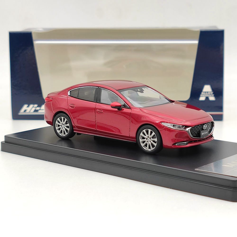 Hi-Story 1/43 MAZDA 3 MAZDA3 SEDAN 2019 Red HS259RE Diecast Model Car Collection Toys Gift