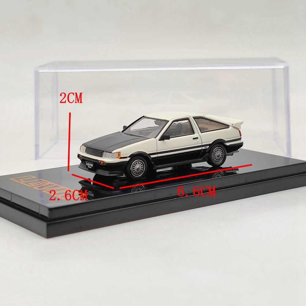 1/64 Hobby Japan TOYOTA COROLLA LEVIN AE86 3 Door CUSTOM White HJ641037CWK Diecast Model Toys Car Limited Collection Gift