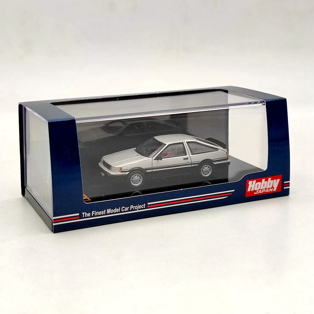 1/64 Hobby Japan TOYOTA COROLLA LEVIN AE86 3Door GT APEX 1983 Argent HJ641037ASK Modèle moulé sous pression Jouets Voiture Collection limitée Cadeau