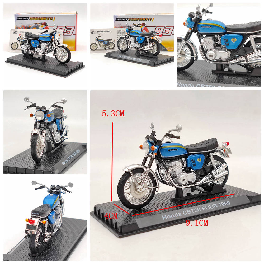 Modèle de moto moulé sous pression Honda CB750/Valkyrie/VFR750R/GORILLA/Goldwing/RC213V 1/24
