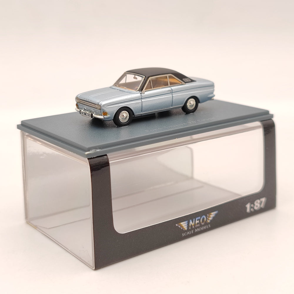 1/87 NEO SCALE MODELS Ford Taunus P6 Coupe Blue Resin Toy Car Limited Collection Gift
