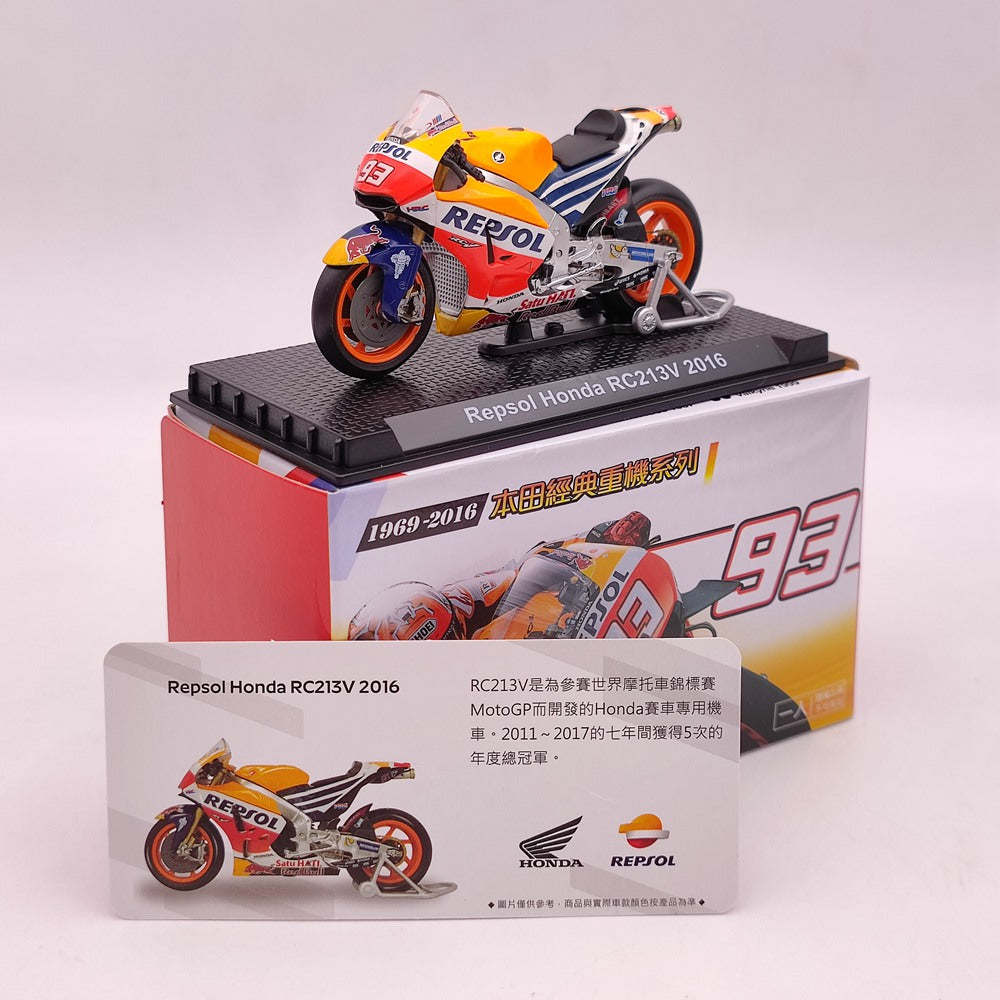 Modèle de moto moulé sous pression Honda CB750/Valkyrie/VFR750R/GORILLA/Goldwing/RC213V 1/24
