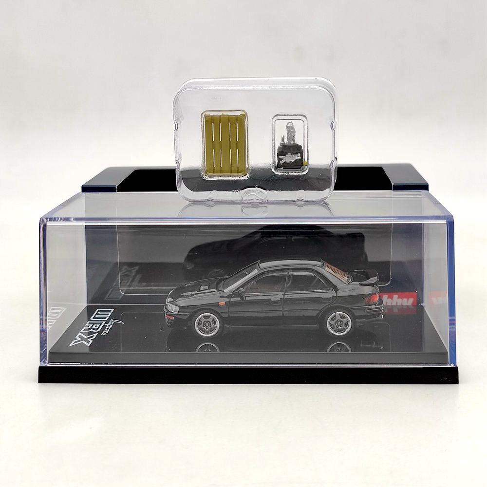 Hobby Japan 1:64 Subaru Impreza WRX GC8 1992 w/Engine Display Model HJ642013ABK Diecast Toys Car Limited Collection