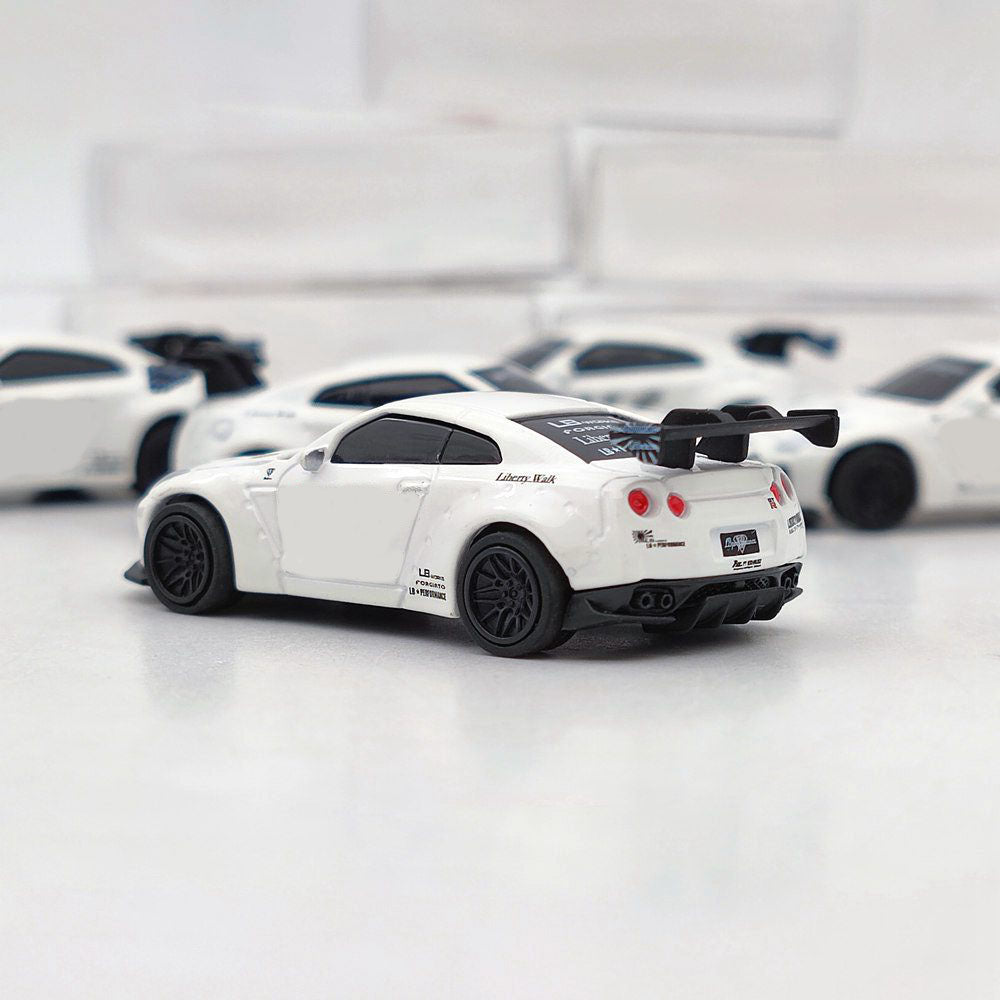 5PCS/10PCS SUM 1:87 Nissan GTR 34 Liberty Walk Modèles moulés sous pression Jouets Collection de voitures Cadeaux automobiles