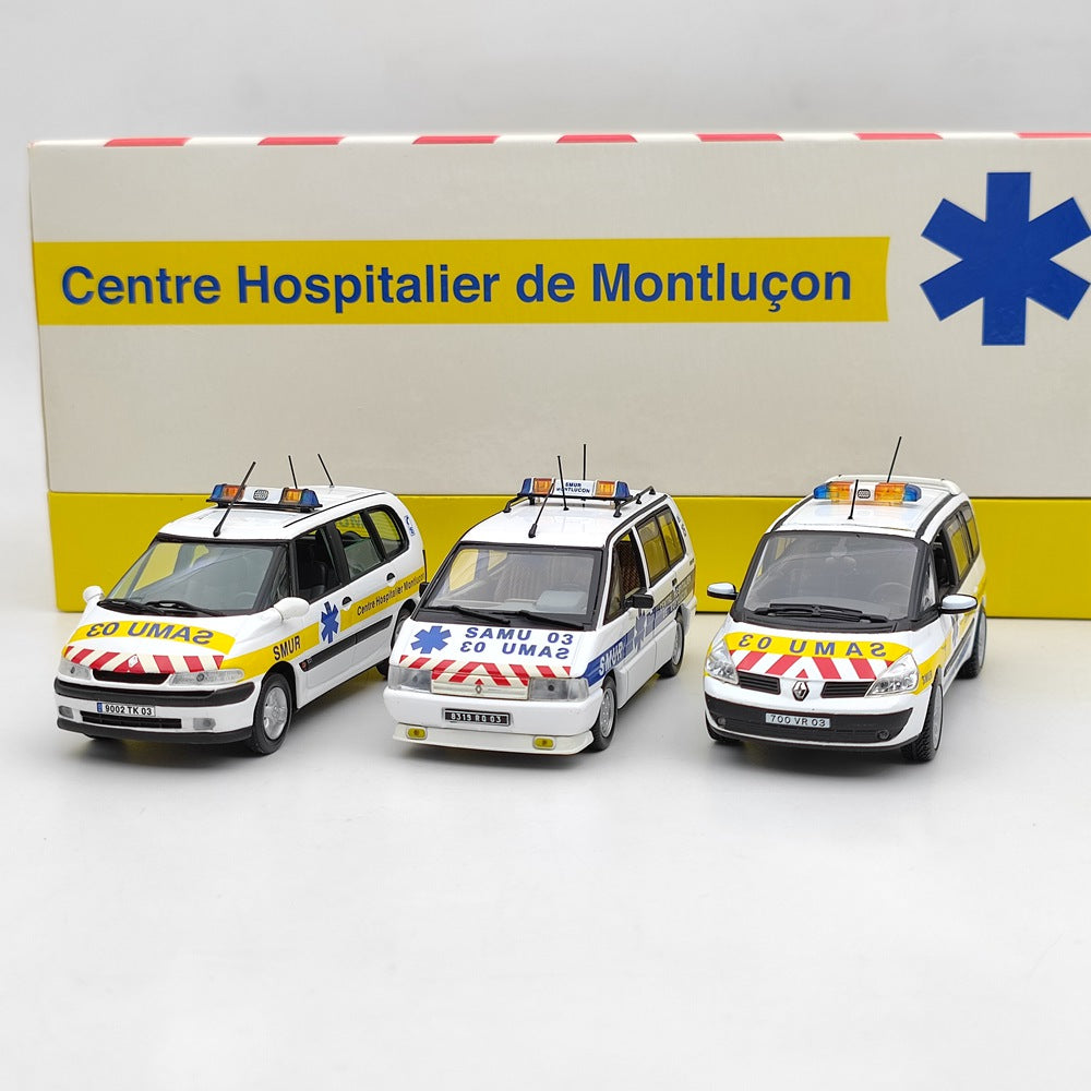 Modèle de voiture moulé sous pression, loisirs universels Renault Coffret Espace SAMU 03 SMUR #1/43, cadeau, 2282