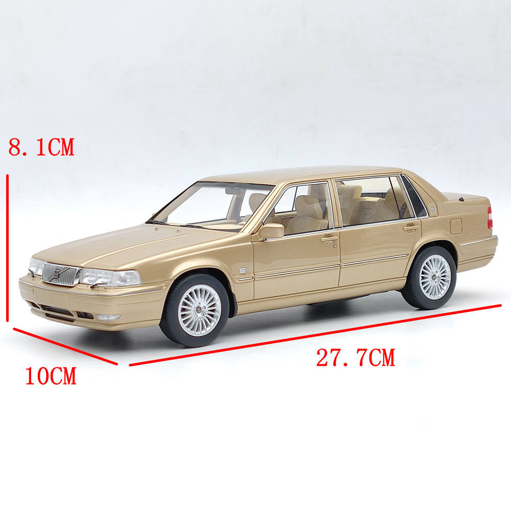 Objets de collection DNA 1/18 Volvo S90 Royal Level 3 1998 DNA000152 Modèle en résine Jouet en or Cadeau de voiture