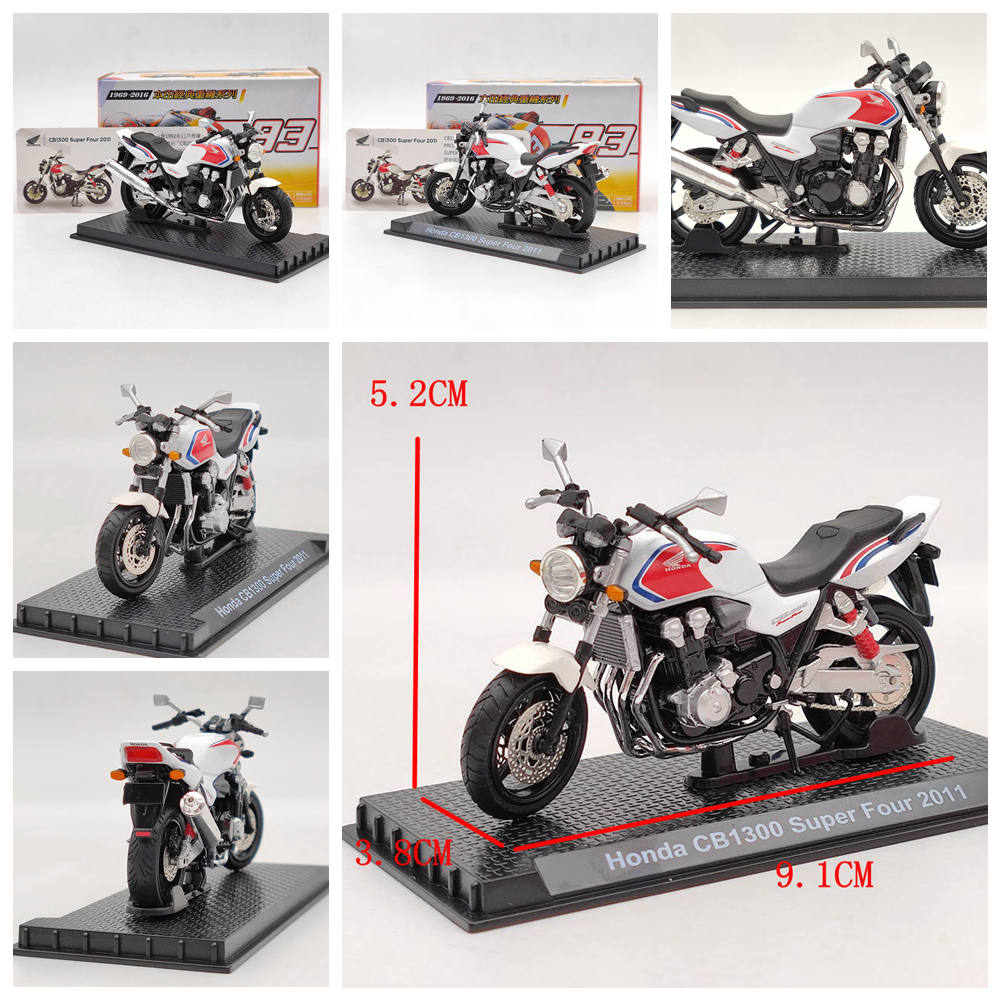 Modèle de moto moulé sous pression Honda CB750/Valkyrie/VFR750R/GORILLA/Goldwing/RC213V 1/24