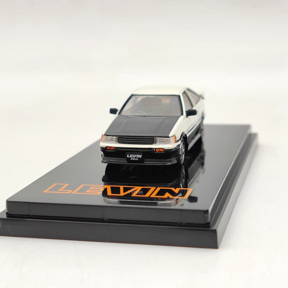 1/64 Hobby Japan TOYOTA COROLLA LEVIN AE86 3 Door CUSTOM White HJ641037CWK Diecast Model Toys Car Limited Collection Gift