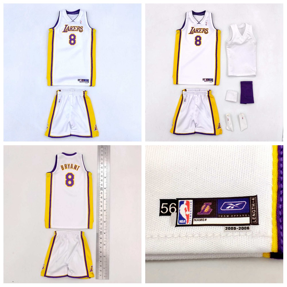 Custom 1:6 Kobe Bryant Los Angeles Lakers Jersey TOYs fit Enterbay