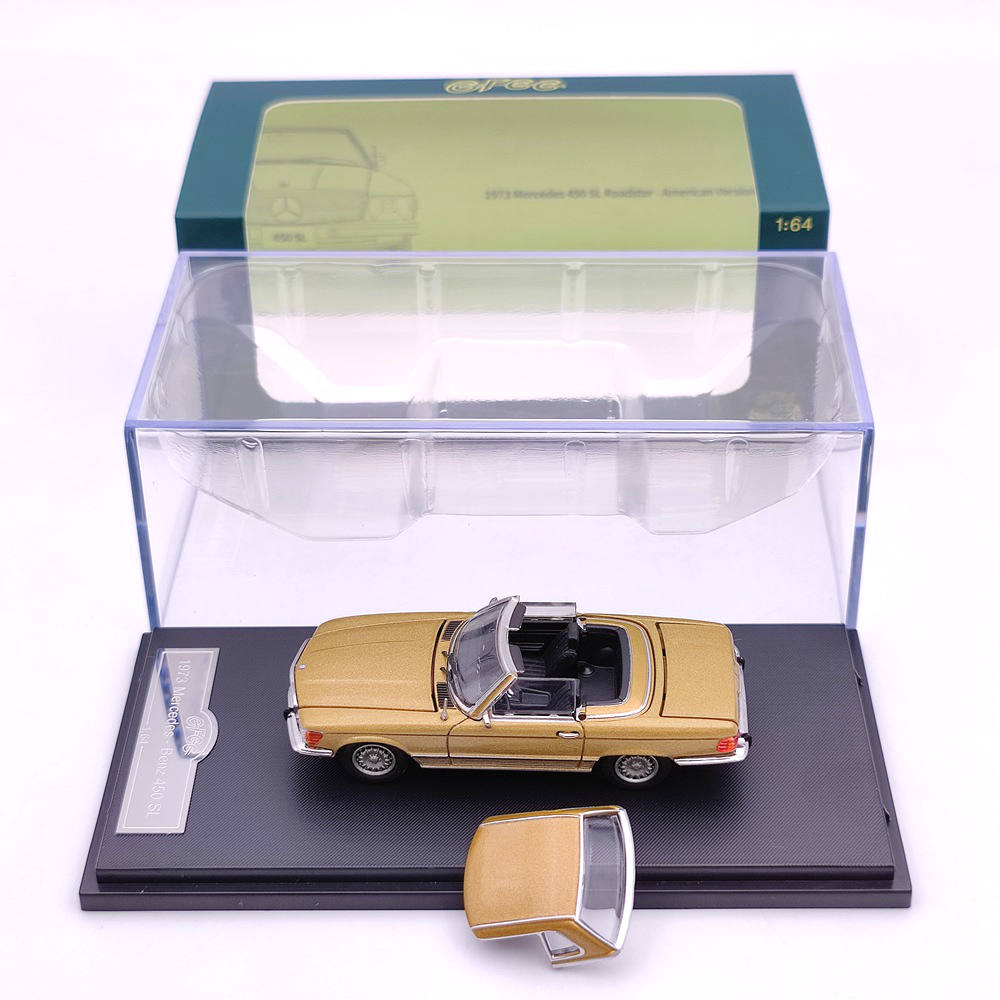 GFCC 1:64 Mercedes-Benz 450 SL Roadster Version européenne/américaine 1973 Jouets moulés sous pression Modèles de voitures Collection limitée Cadeaux