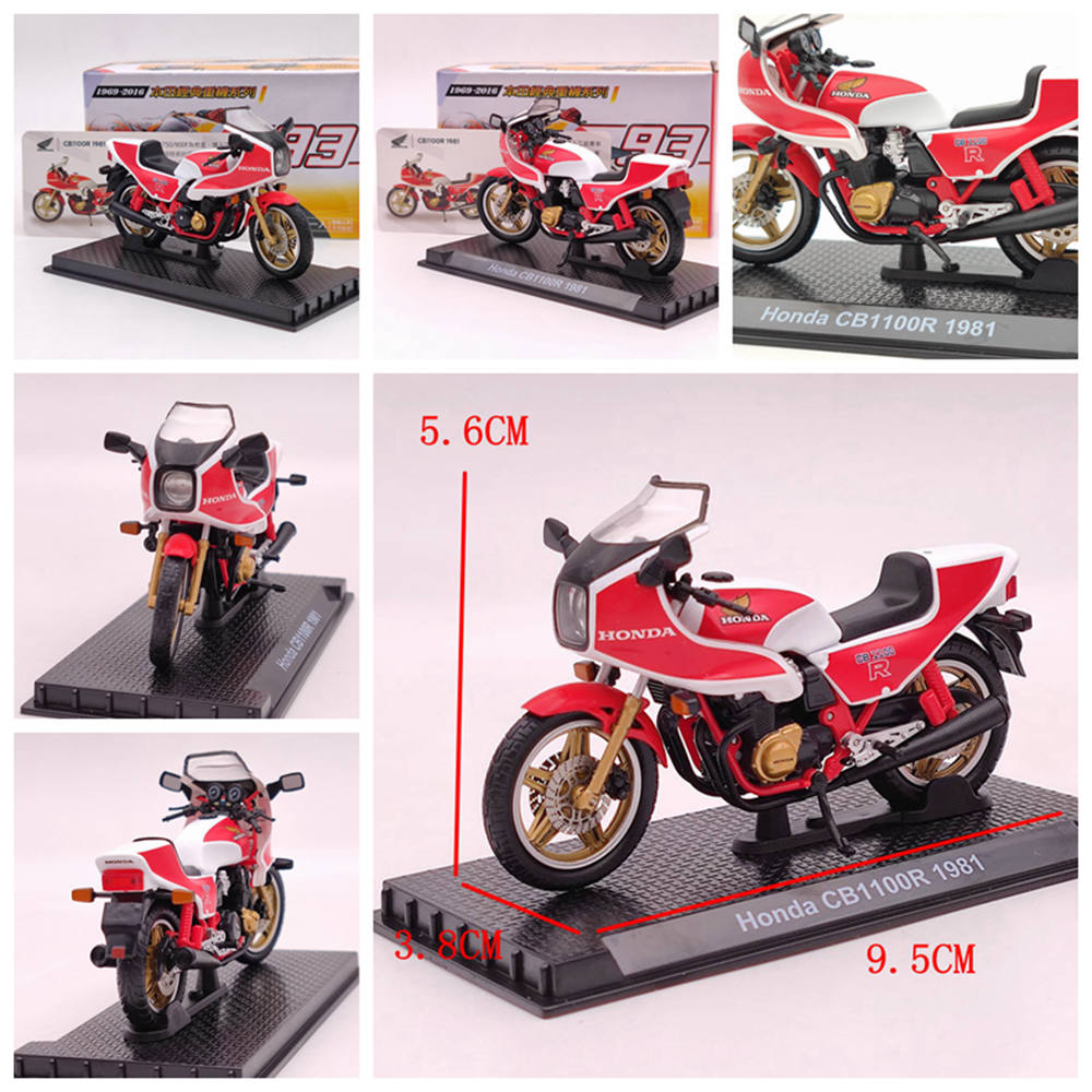 Modèle de moto moulé sous pression Honda CB750/Valkyrie/VFR750R/GORILLA/Goldwing/RC213V 1/24