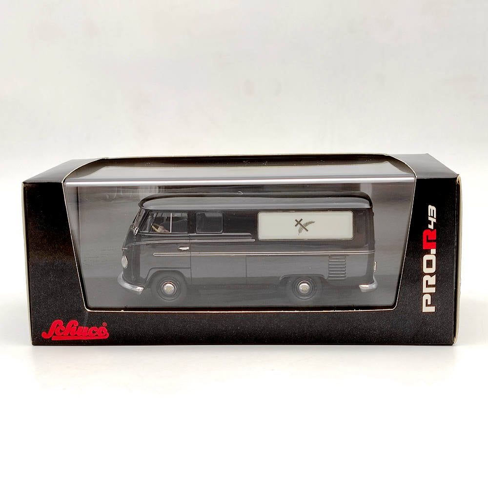 SCHUCO 1:43 VOLKSWAGEN T1 MINIBUS 1961 corbillard funéraire jouet voiture CARRO FUNEBRE résine cadeau