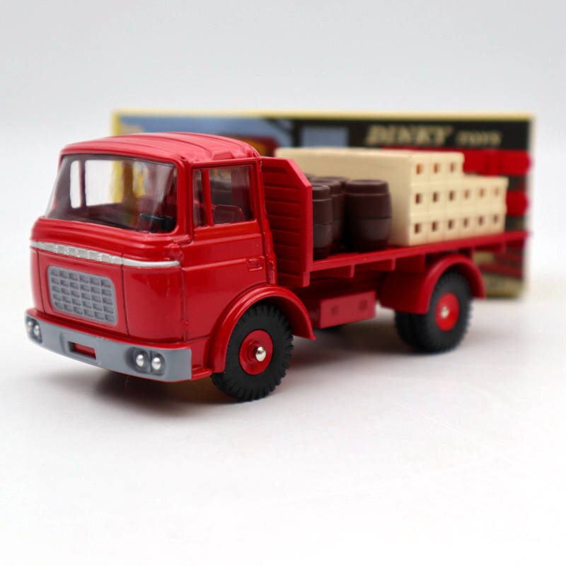 Atlas Dinky toys 588 Plateau Brasseur Berliet GAK Camion Red Diecast Models Auto Car Gift Collection