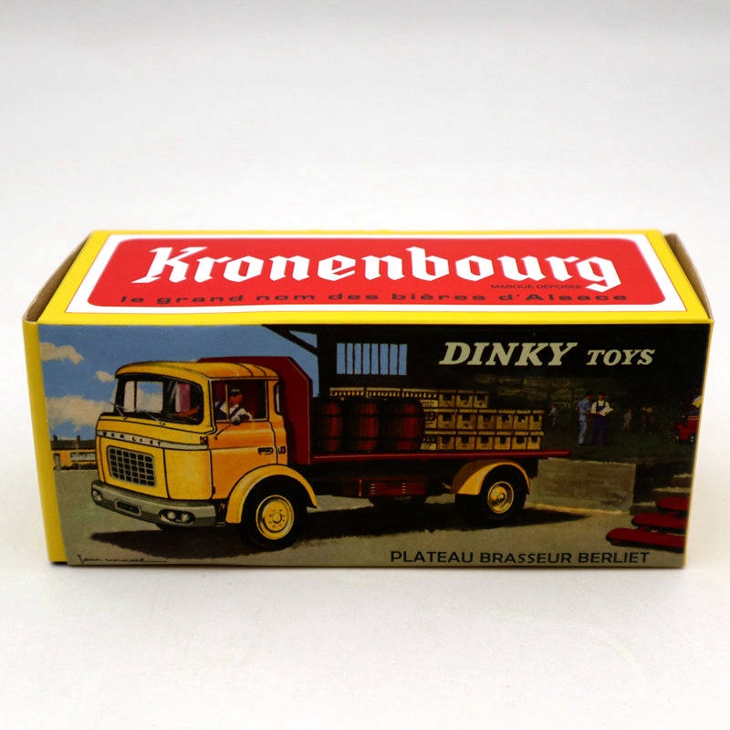 Atlas Dinky toys 588 Plateau Brasseur Berliet GAK Camion Red Diecast Models Auto Car Gift Collection