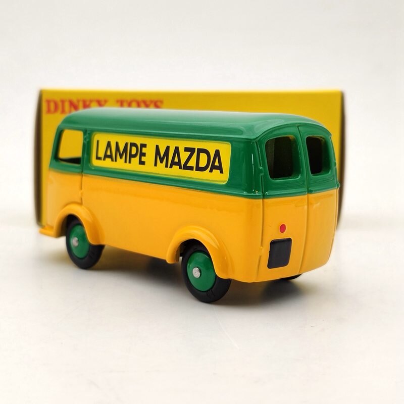 1/43 Atlas Dinky Toys 25B Peugeot Fourgon Tole D.3.A LAMPE MAZDA Green Diecast Auto Car Gift Collection