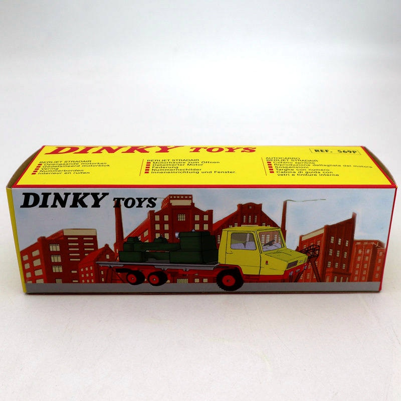 Atlas Dinky toys 569P Berliet Stradair Plateau Surbaisse Porte Machine Outil Prototype Truck Diecast Models Car Gift Collection