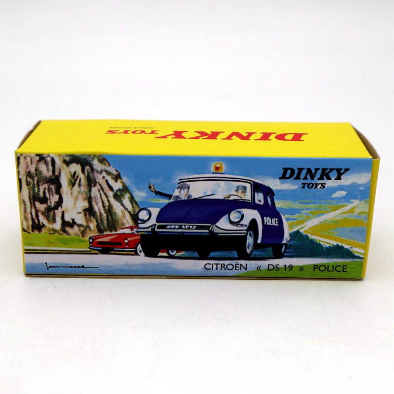 1/43 Atlas Dinky Toys 501 Citroën DS 19 Police Modèles Diecast Collection Auto Voiture Cadeau Miniature Utilisé