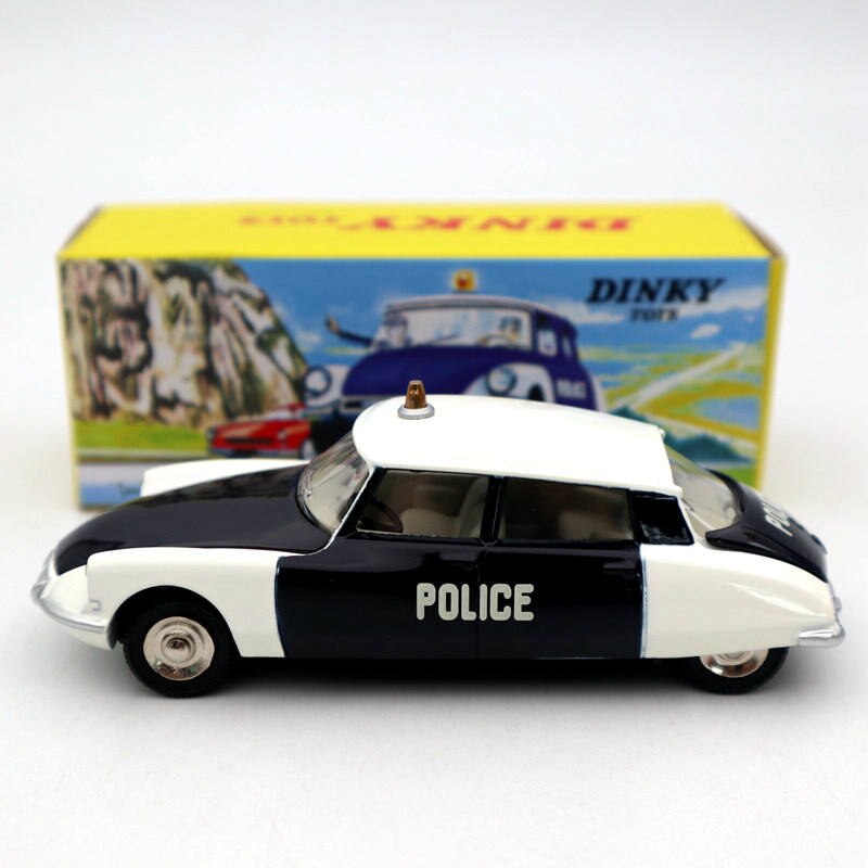 1/43 Atlas Dinky Toys 501 Citroën DS 19 Police Modèles Diecast Collection Auto Voiture Cadeau Miniature Utilisé