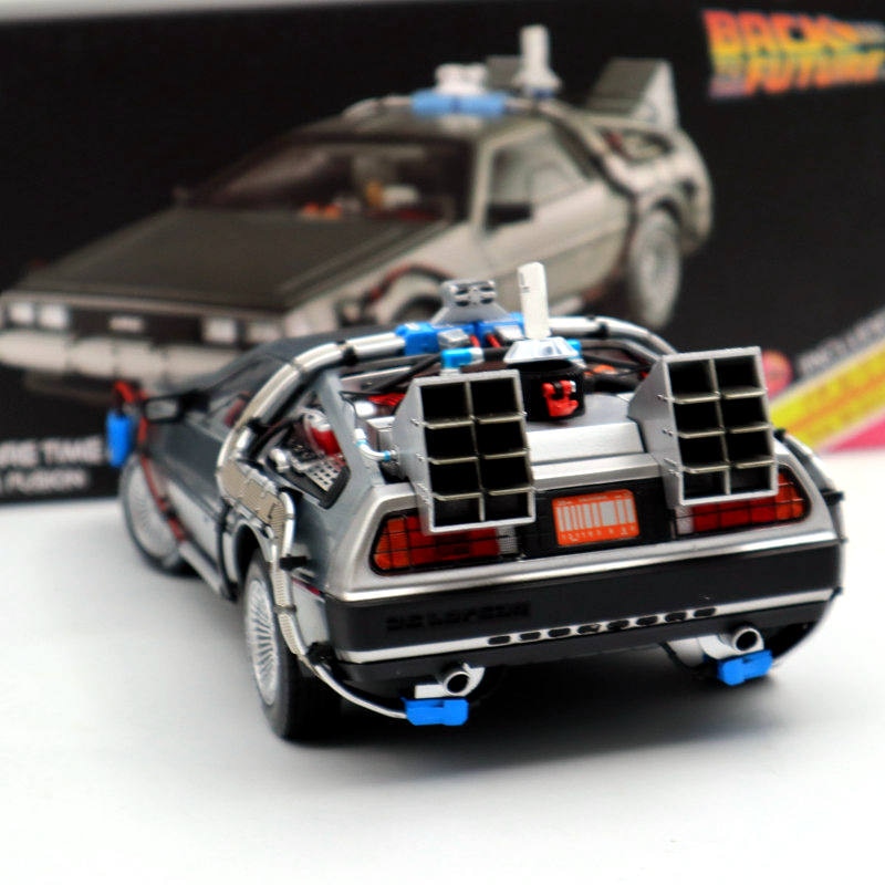 Hot Wheels 1/18 Elite Retour vers le futur Time Machine Édition Ultimate Elite BCJ97 Modèles moulés sous pression Jouets Loisirs Collection Cadeaux États-Unis