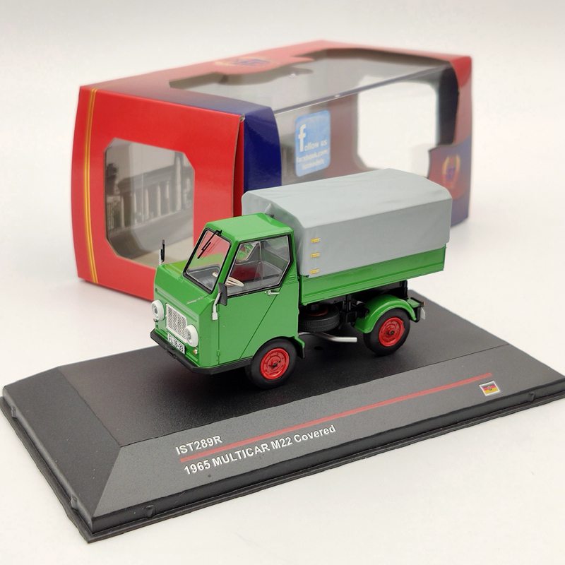 1:43 IST MULTICAR M22 "Avec bâche" 1965 IST289R Vert Modèles moulés sous pression Voiture Collection Auto