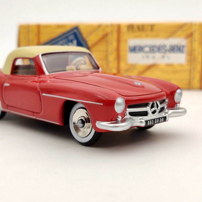 10pcs Norev 1:43 Mercedes Benz 190 SL CL3512 Diecast Models Toys Car Gifts Limited Collection Red Auto Toys Car Gift