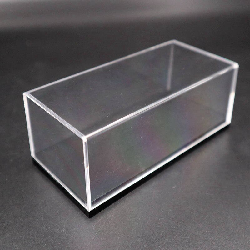 10pcs 12cm 1/64 Model Car Acrylic Case Display box Transparent Dustproof with Black Base Storage Box
