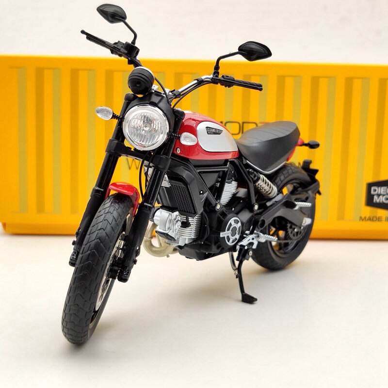 TSM 1:12 Ducati Scrambler Icon 803CC 2015 Rosso TSMMC004 Modèles moulés sous pression de moto rouge