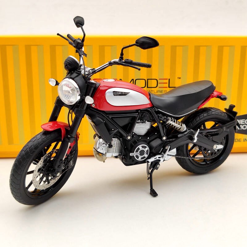 TSM 1:12 Ducati Scrambler Icon 803CC 2015 Rosso TSMMC004 Modèles moulés sous pression de moto rouge