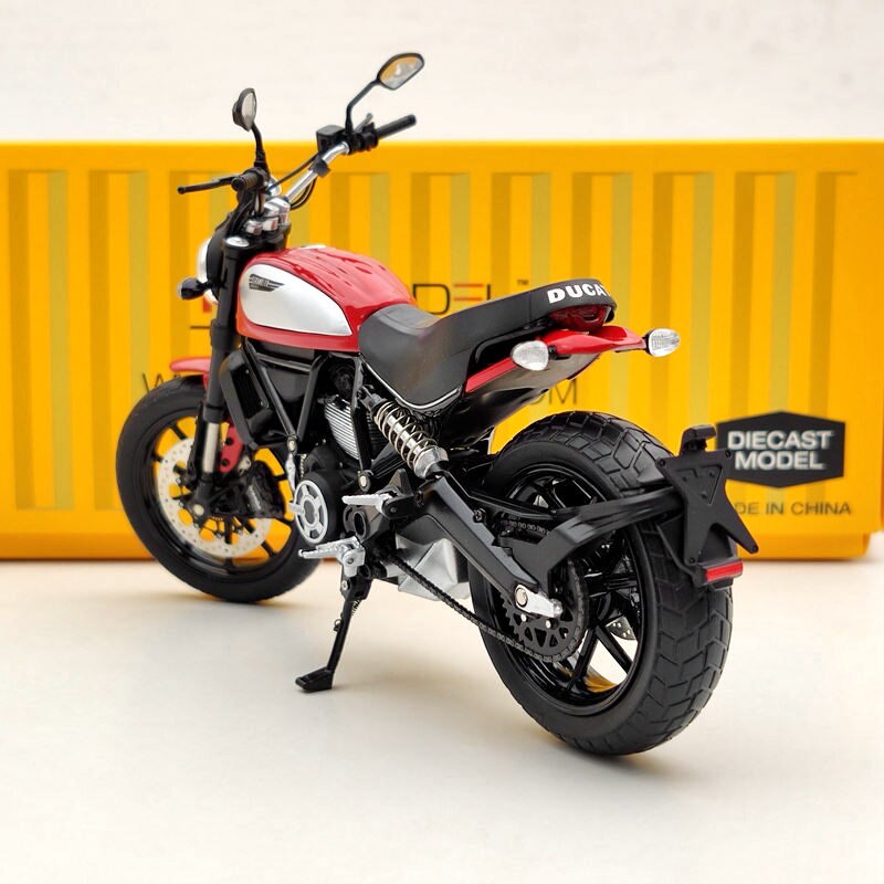 TSM 1:12 Ducati Scrambler Icon 803CC 2015 Rosso TSMMC004 Modèles moulés sous pression de moto rouge