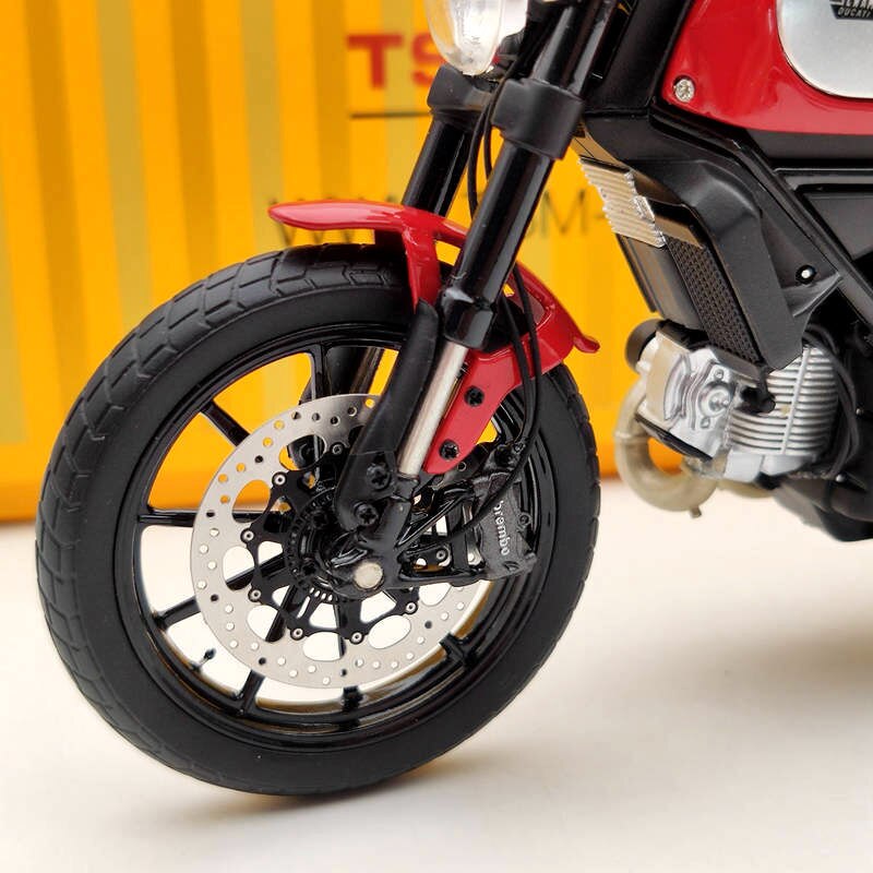 TSM 1:12 Ducati Scrambler Icon 803CC 2015 Rosso TSMMC004 Modèles moulés sous pression de moto rouge