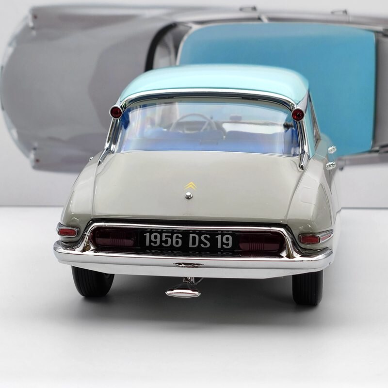 Norev 1:12 Citroën DS 19 1956 Gris rose & Turquoise 121566 Modèles moulés sous pression Collection Édition limitée Jouets automobiles Cadeaux de voiture