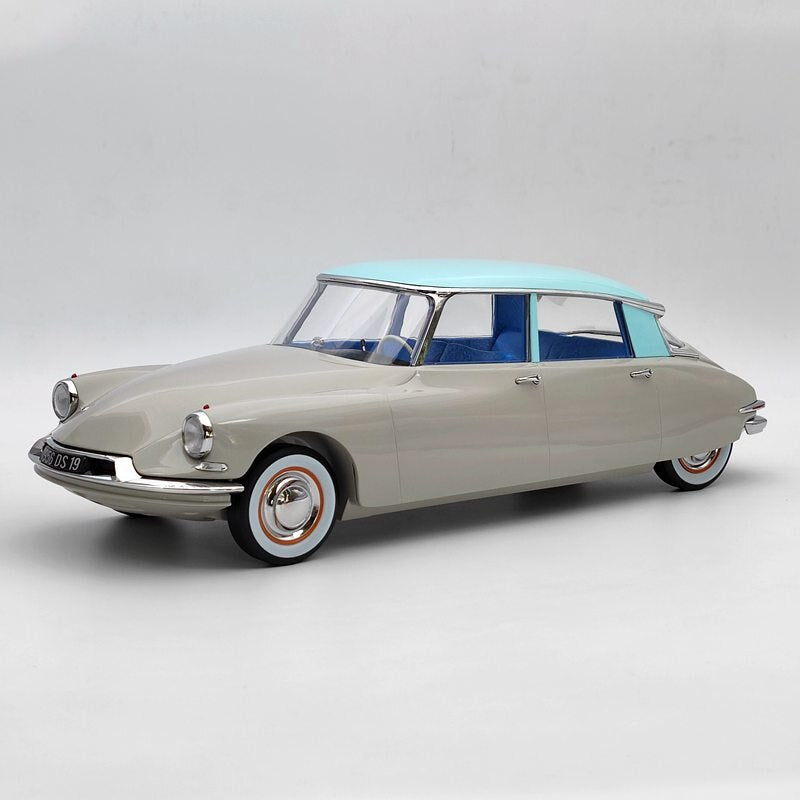 Norev 1:12 Citroën DS 19 1956 Gris rose & Turquoise 121566 Modèles moulés sous pression Collection Édition limitée Jouets automobiles Cadeaux de voiture