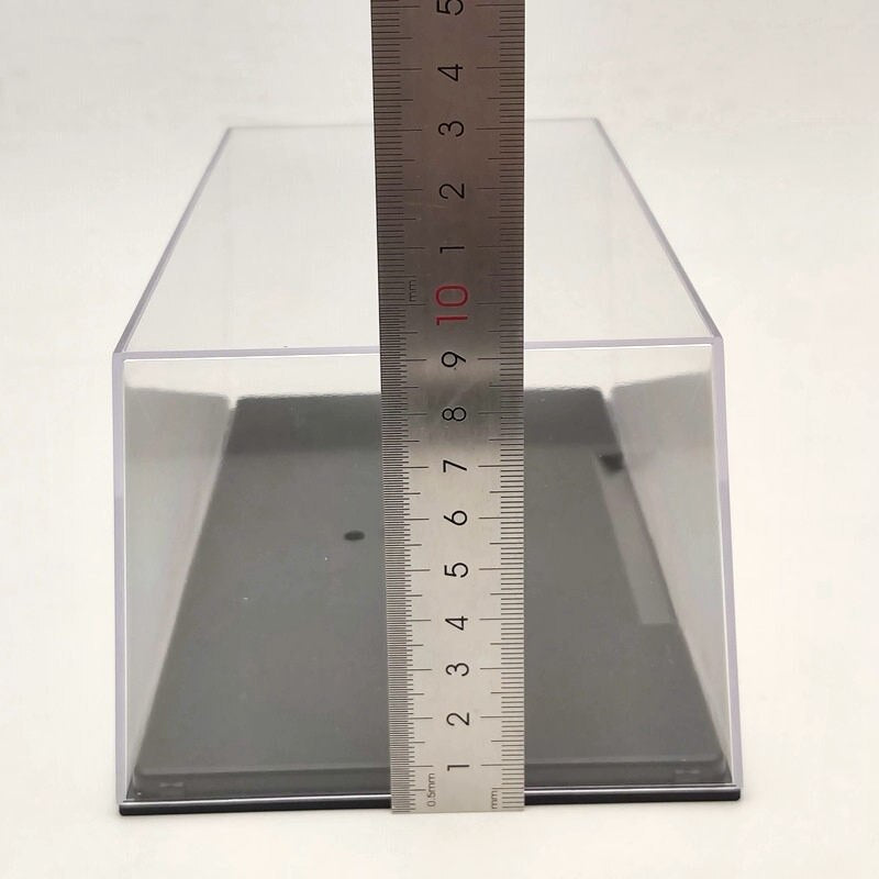 Boîte de présentation en acrylique pour modèle de voiture, couvercle transparent anti-poussière 1:24 1:32, fenêtre entière 22 cm