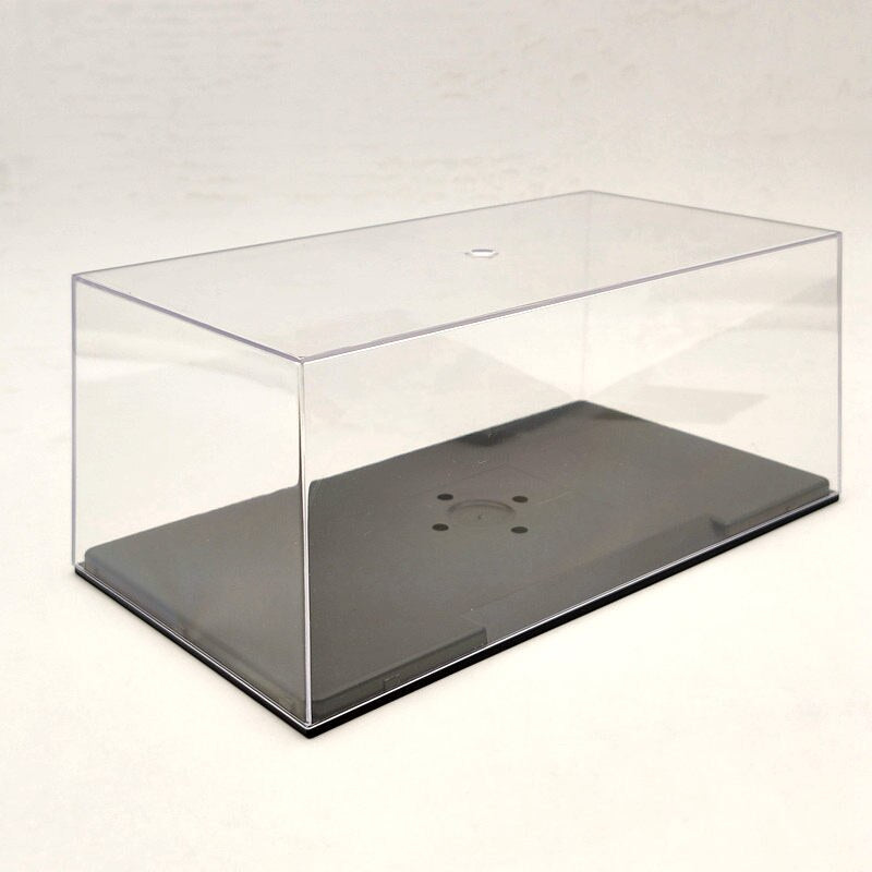 Boîte de présentation en acrylique pour modèle de voiture, couvercle transparent anti-poussière 1:24 1:32, fenêtre entière 22 cm