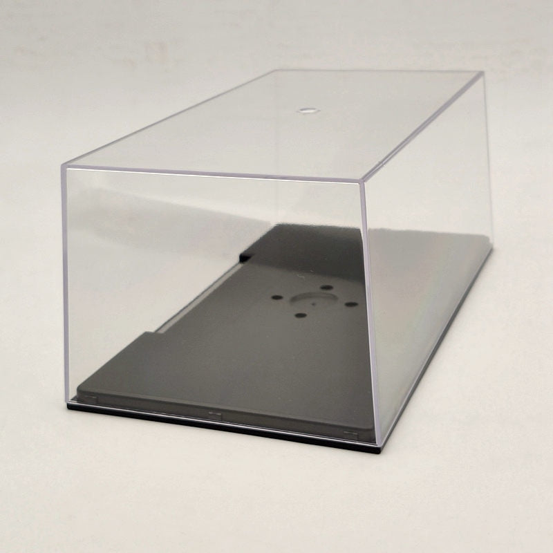 Boîte de présentation en acrylique pour modèle de voiture, couvercle transparent anti-poussière 1:24 1:32, fenêtre entière 22 cm