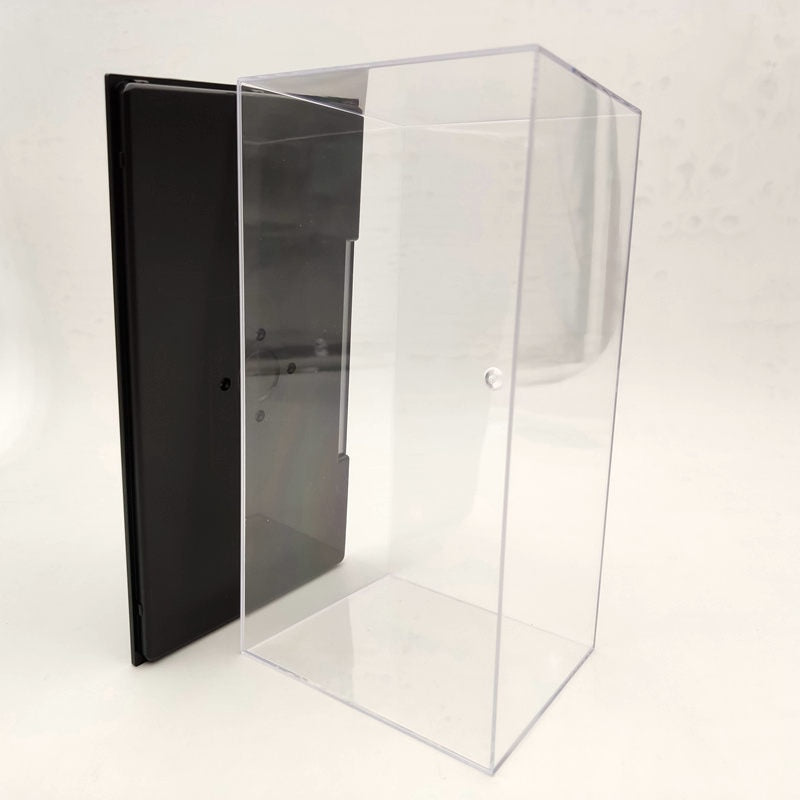 Boîte de présentation en acrylique pour modèle de voiture, couvercle transparent anti-poussière 1:24 1:32, fenêtre entière 22 cm