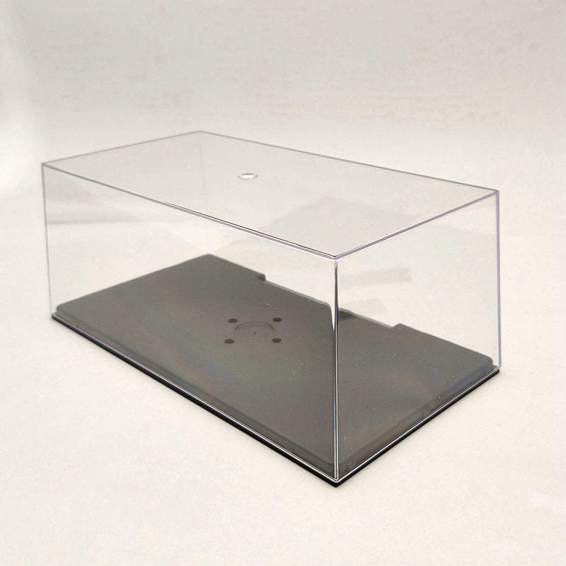 Boîte de présentation en acrylique pour modèle de voiture, couvercle transparent anti-poussière 1:24 1:32, fenêtre entière 22 cm
