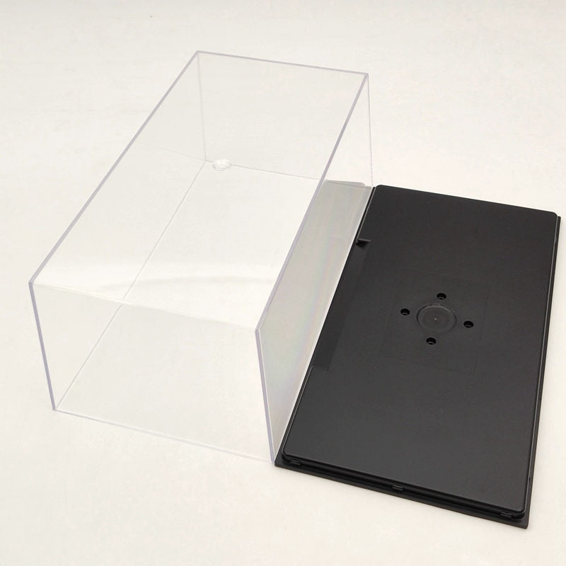 Boîte de présentation en acrylique pour modèle de voiture, couvercle transparent anti-poussière 1:24 1:32, fenêtre entière 22 cm