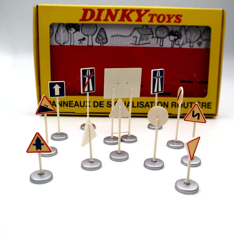 Lot de 5 pièces Atlas Dinky Toys 593 12 modèles PANNEAUX DE SIGNALISATION ROUTIERE