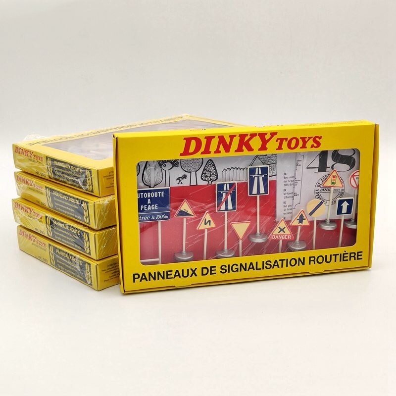 Lot de 5 pièces Atlas Dinky Toys 593 12 modèles PANNEAUX DE SIGNALISATION ROUTIERE