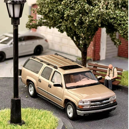 MK Miniatures 1/64 2003 Suburban Light Gold Diecast Model Car Limited Collection