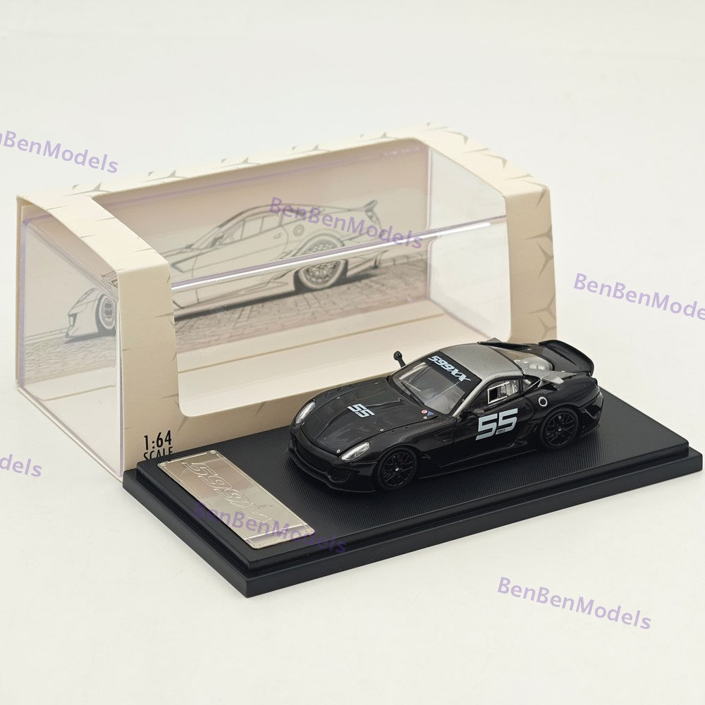 RM 1:64 599XX Racing Sports Model Diecast Car Model with Openable Hood
