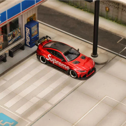 Pre-sale 1:64 SW G82 M4 KIT Wide-Body Modified Red Diecast Model Car Limited