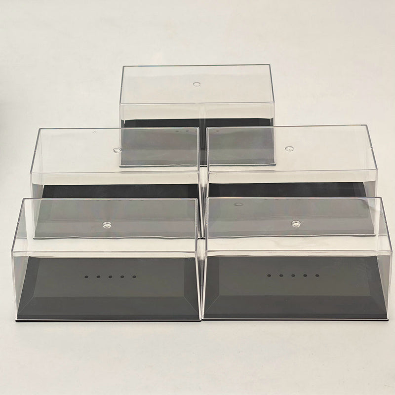 15.3cm 6'' Acrylic Boxes Display Case Stand Box Storing Transparent DustProof for 1:72,1:43 Scale Toys Car Models