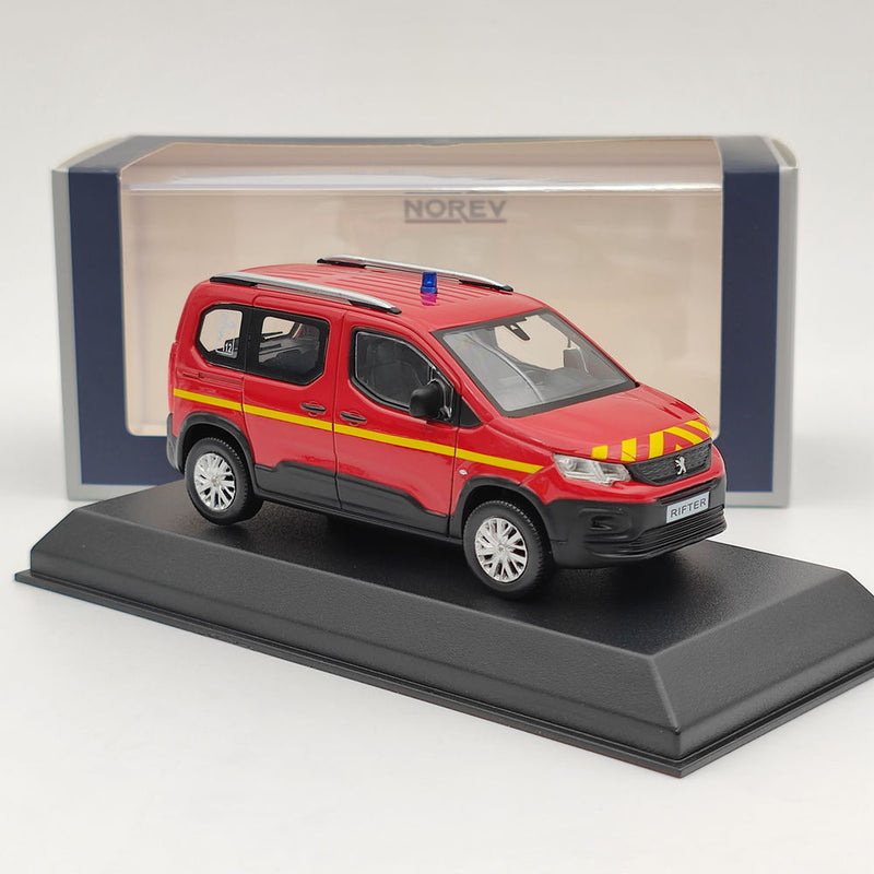 1/43 Norev Peugeot Rifter 2019 Pompiers Red Diecast Models Car Christmas Gift