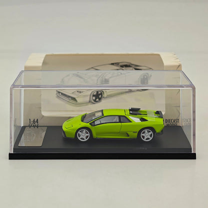Rhino Model RM 1:64 Diablo Eccentrica Green/Silvery with detachable tailgate Diecast Model Car Collectible