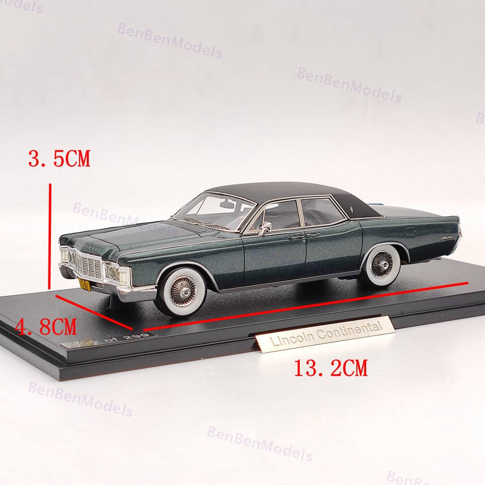 GLM Models 1/43 Lincoln Continental 1969 Green GLM43103102 Resin Car Collection