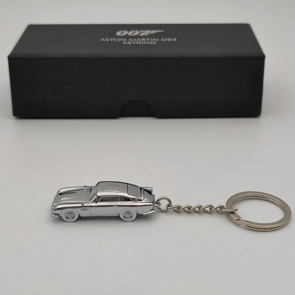 Diecast 007 JAMES BOND SPECTRE Aston Martin DB5 Keychain Keyring Silver NEW Toys Gift