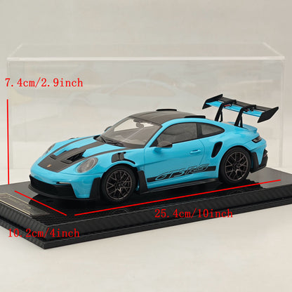 AI MODEL 1/18 Porsche 992 GT3 RS SKY BLUE Resin High-Quality Collection Car Model