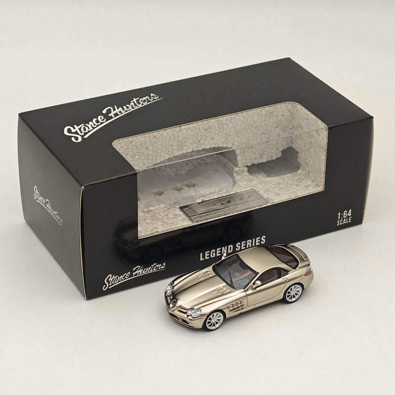 1/64 Stance Hunters MERCEDES BENZ MCLAREN SLR Gold LEGEND SERIES VHTF Diecast Model Car Collection